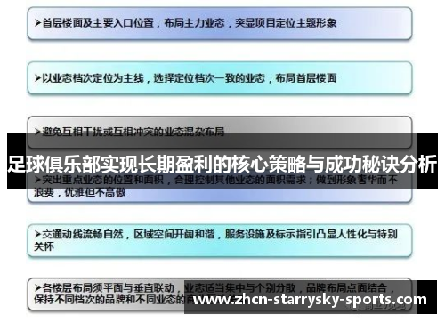 足球俱乐部实现长期盈利的核心策略与成功秘诀分析